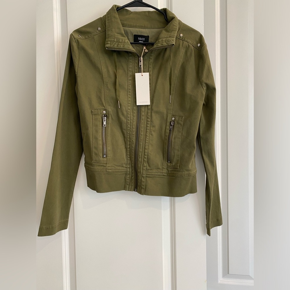 Vici green utility jacket, BRAND NEW